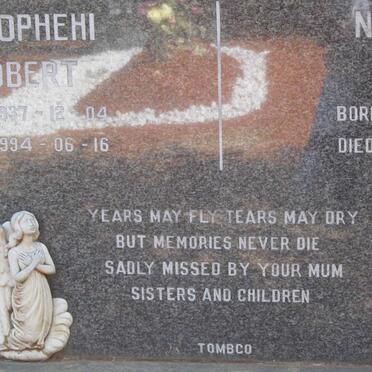 LEPOTO Mhlophehi Robert 1937-1994 :: LEPOTO Nonceba Ivy 1950-2001