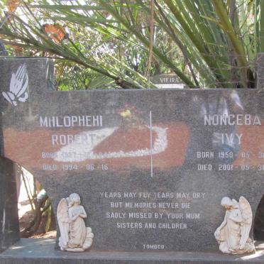 LEPOTO Mhlophehi Robert 1937-1994 :: LEPOTO Nonceba Ivy 1950-2001 
