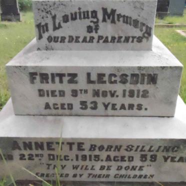 LEGSDIN Fritz -1912 &amp; Annette SILLING -1915
