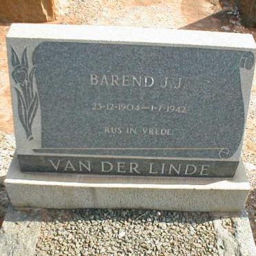 LINDE Barend J.J., van der 1904-1942