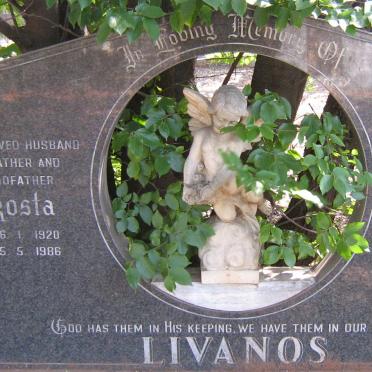 LIVANOS Kosta 1920-1987 &amp; Anna Faith 1924-1987