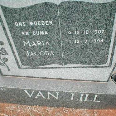 LILL Maria Jacoba, van 1907-1994