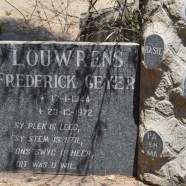 LOUWRENS Frederick Geyer 1944-1972