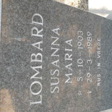 LOMBARD Susanna Maria 1903-1989