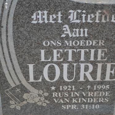 LOURIE Lettie 1921-1995