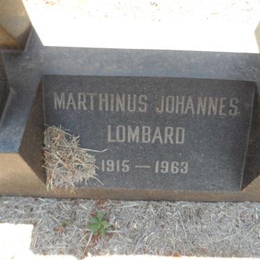 LOMBARD Marthinus Johannes 1915-1963