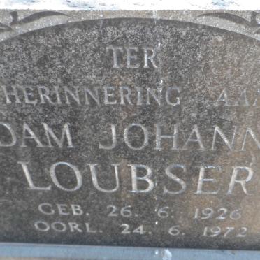 LOUBSER Adam Johannes 1926-1972