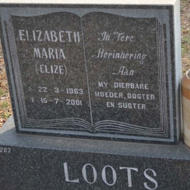 LOOTS Elizabeth Maria 1963-2001
