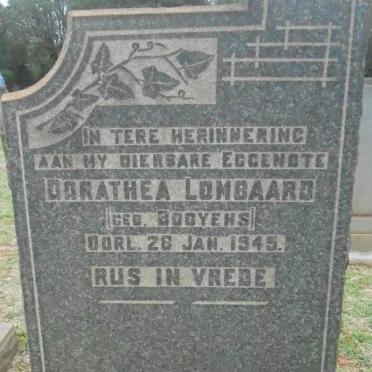 LOMBAARD Dorathea nee BOOYENS -1945