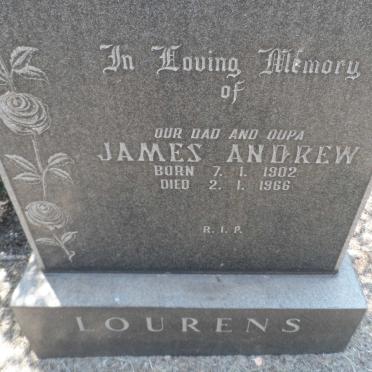 LOURENS James Andrew 1902-1966