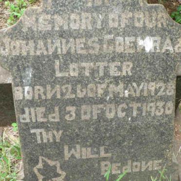 LOTTER Johannes Coenrad 1928-1930