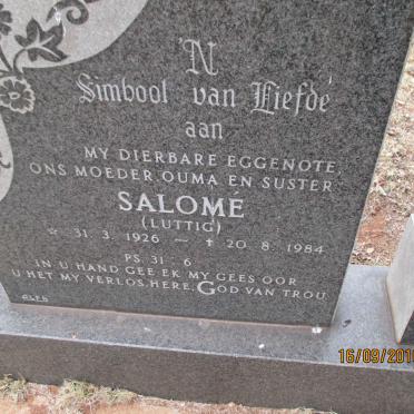 LUTTIG Salome 1926-1984