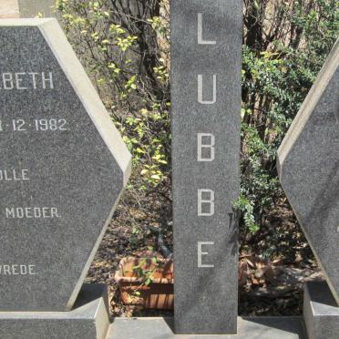LUBBE Henning Jeremiah 1889-1968 &amp; Anna Elizabeth 1900-1982