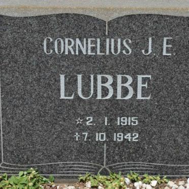 LUBBE Cornelius J.E. 1915-1942