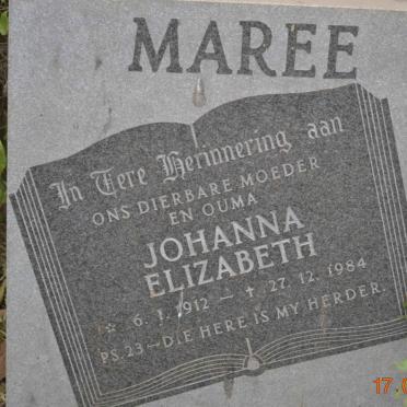 MAREE Johanna Elizabeth 1912-1984