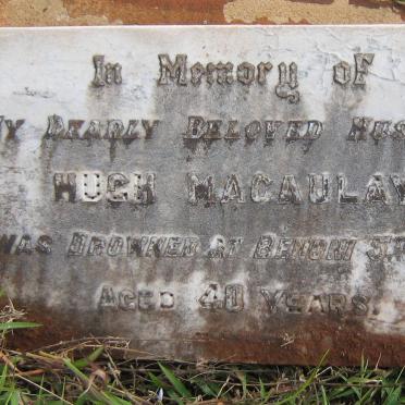MACAULAY Hugh -1911