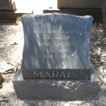 MARAIS Annie Jacoba nee STIGLING 1896-1964
