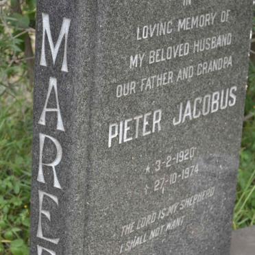 MAREE Pieter Jacobus 1920-1974