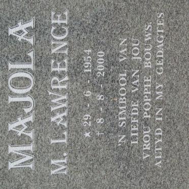 MAJOLA M. Lawrence 1954-2000