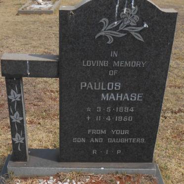 MAHASE Paulos 1894-1950