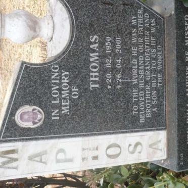 MAPHOSA Thomas 1950-2001
