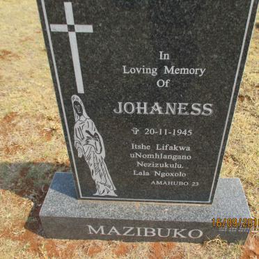 MAZIBUKO Johannes -1945