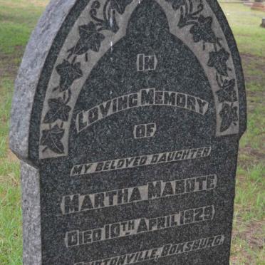 MABOTE Martha -1929