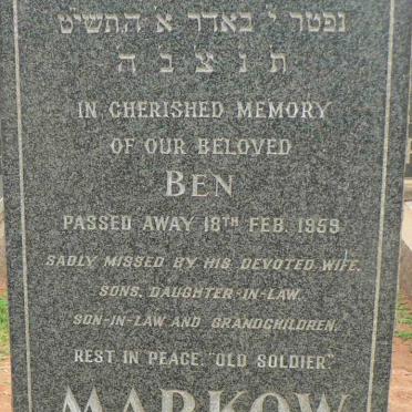 MARKOW Ben -1959