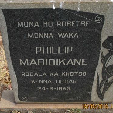 MABIDIKANE Phillip -1953