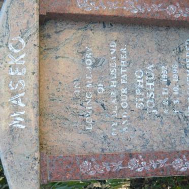 MASEKO Sipho Joshua 1952-1996