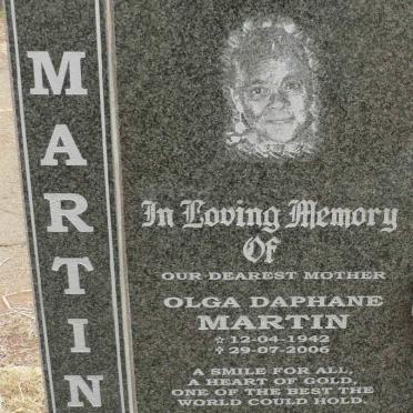 MARTIN Olga Daphane 1942-2006