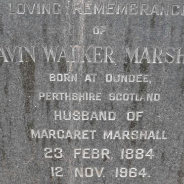 MARSHALL Gavin Walker 1884-1964