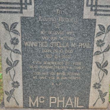 McPHAIL Winnifred Stella 1903-1955