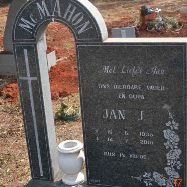 McMAHON Jan J. 1935-2001