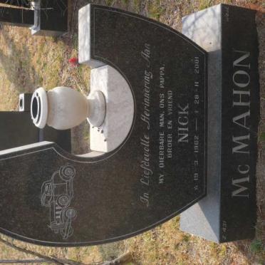 MCMAHON Nick 1962-2001
