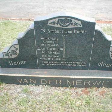MERWE Izak Diederik Johannes, van der 1891-1962