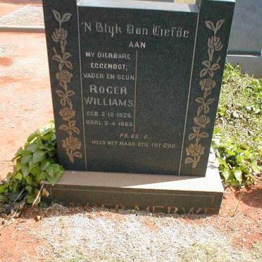 MERWE Roger Williams, van der 1925-1962