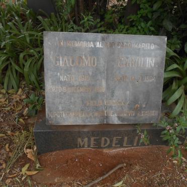 MEDELIN Giacomo 1910-1990 &amp; Carolin 1904-