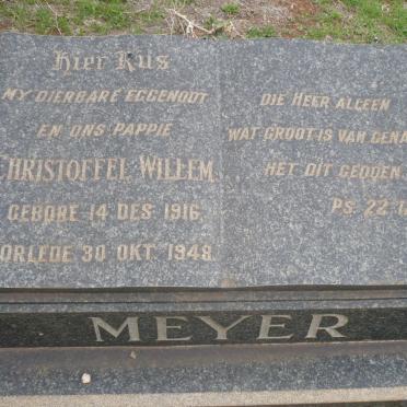 MEYER Christoffel Willem 1916-1948