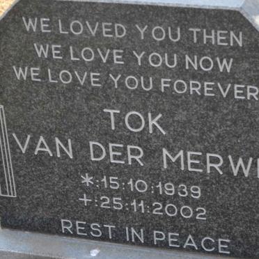 MERWE Tok, van der 1939-2002