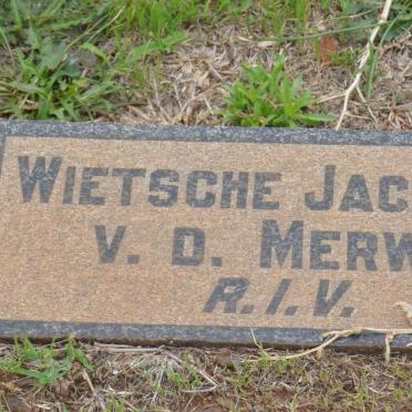 MERWE Wietsche Jacobus, v.d.