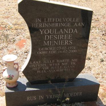 MENIERS Youlanda Desiree 1974-2000