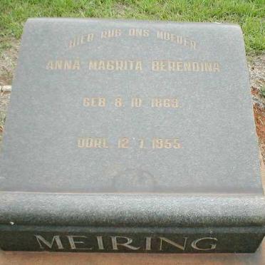 MEIRING Anna Magrita Berendina 1869-1955