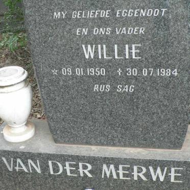 MERWE Willie, van der 1950-1984