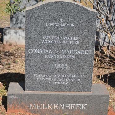 MELKENBEEK Constance Margaret nee BLUNDEN 1924-1995