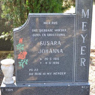 MEYER Susara Johanna 1915-1996