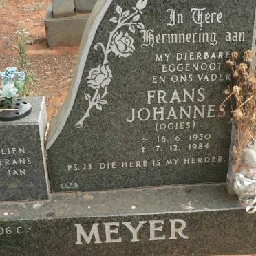 MEYER Frans Johannes 1950-1984
