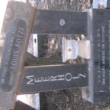 MEERHOLZ Louis Kotze 1958-1979