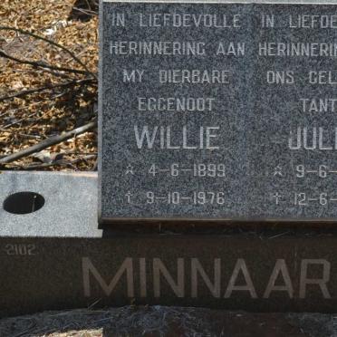 MINNAAR Willie 1899-1976 &amp; Julia 1903-1987