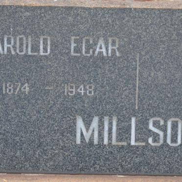 MILLSON Harold Egar 1874-1948 &amp; Jane 1874-1968